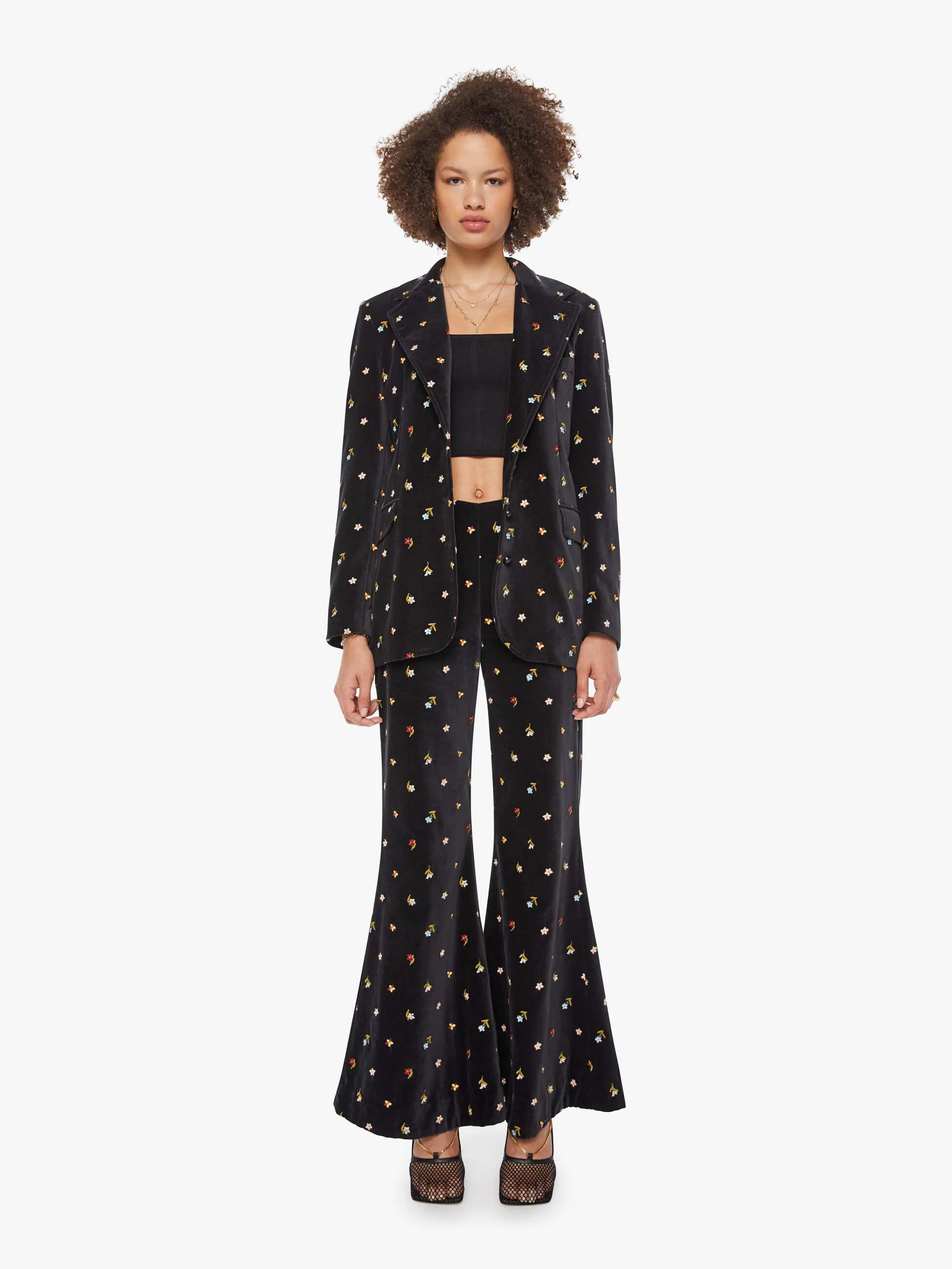 Alix of Bohemia Afternoon  Blazer - Onyx Bouquet - Image 5