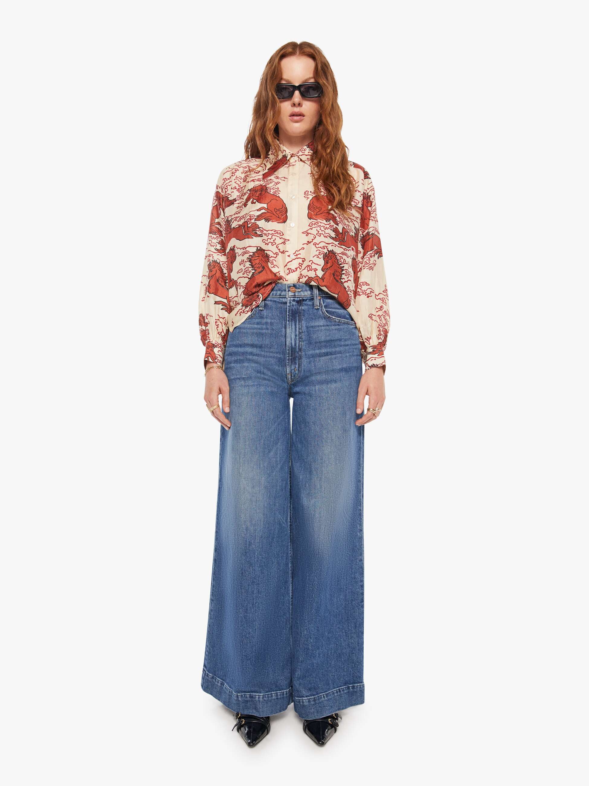 Alix Of Bohemia Emery Shirt - Rouge Pegasus - Image 5