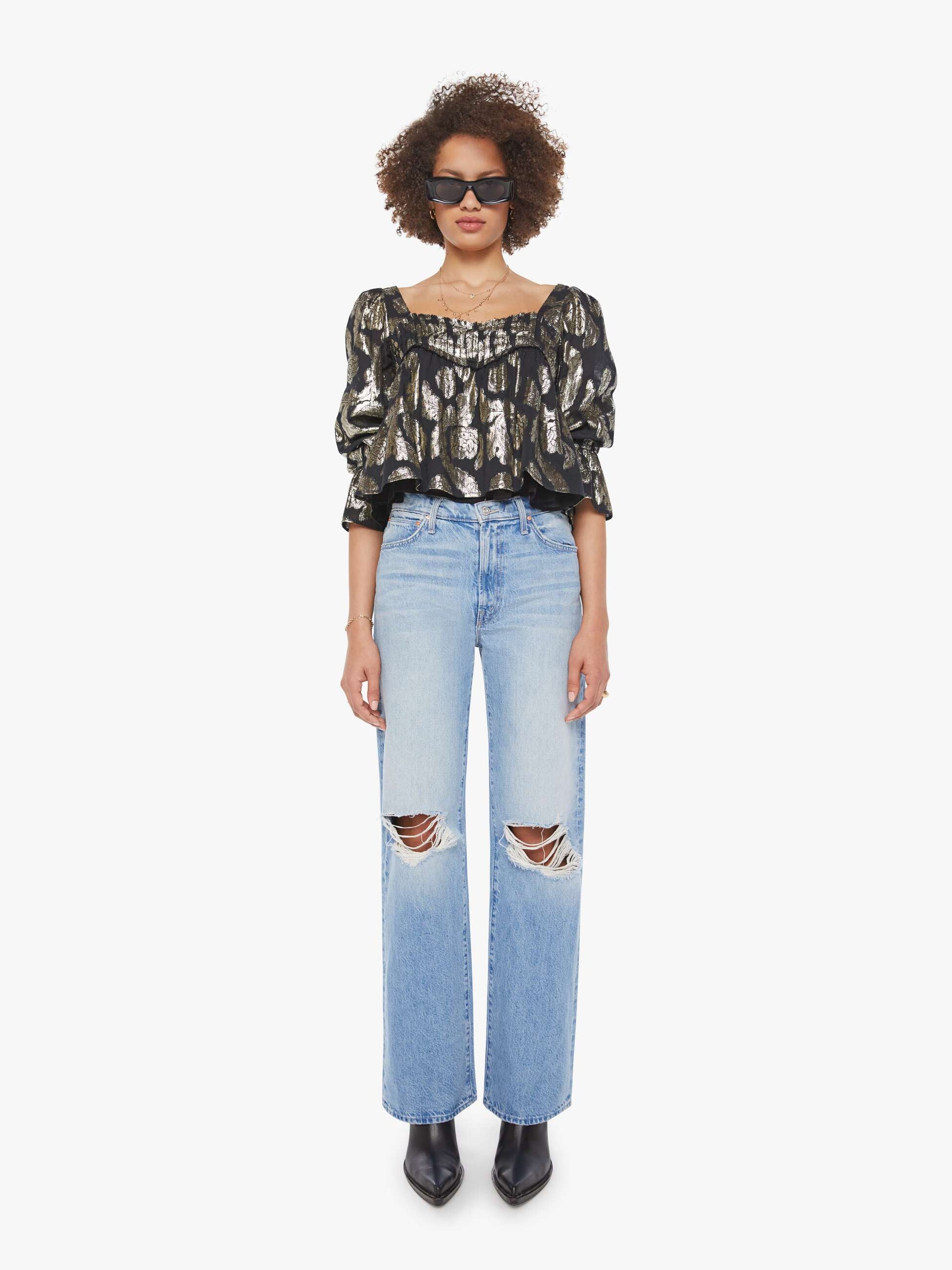 Alix of Bohemia Priya Top - Gunmetal - Image 5