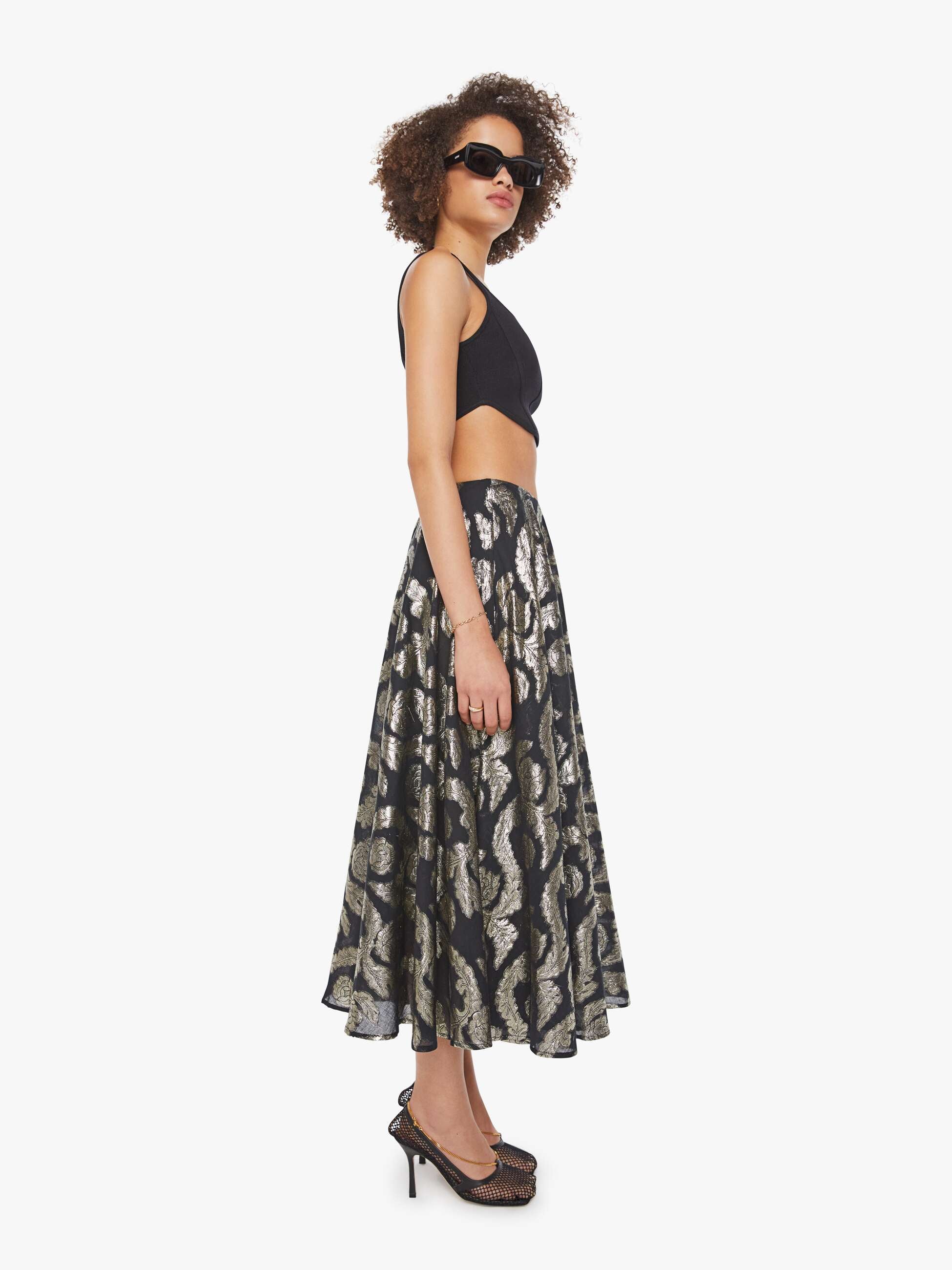 Alix of Bohemia Roxanne Skirt - Gunmetal - Image 3