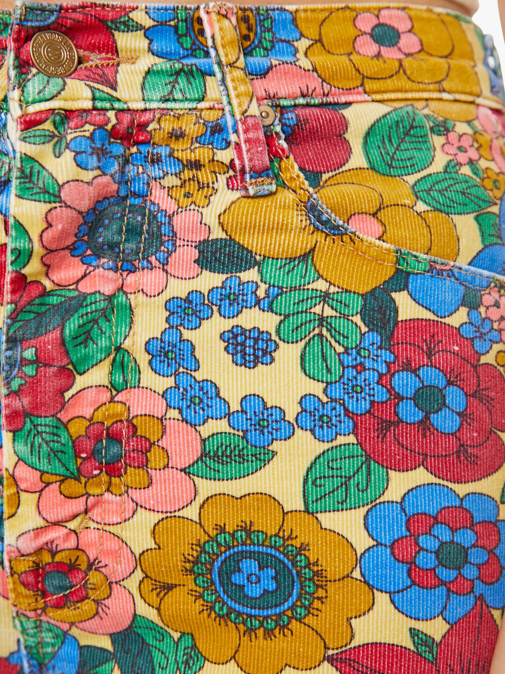 High Waisted Weekender Skimp - Track And Flower Fields - Image 7