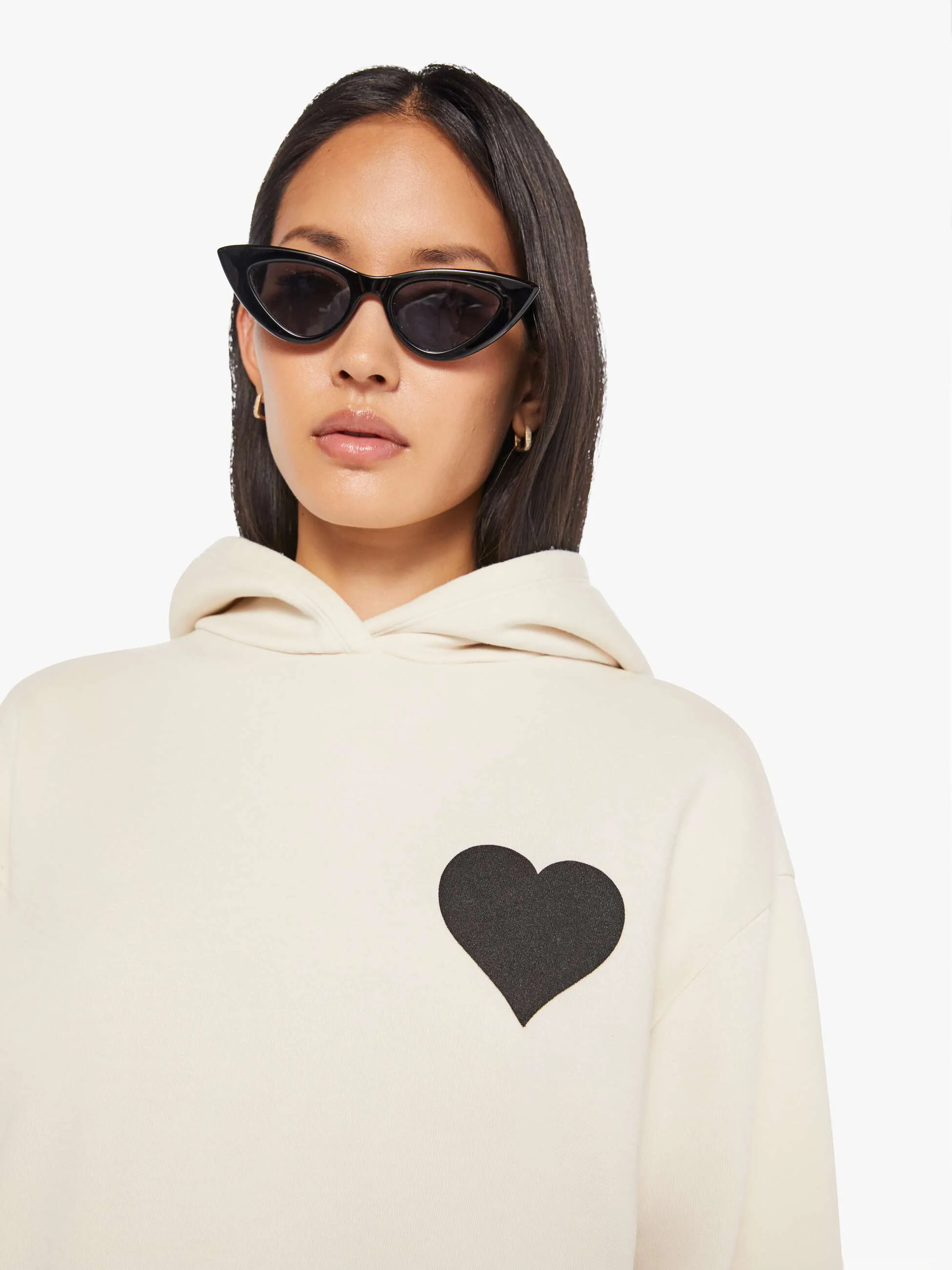 SPRWMN Heart Hoodie - Vintage White - Image 6