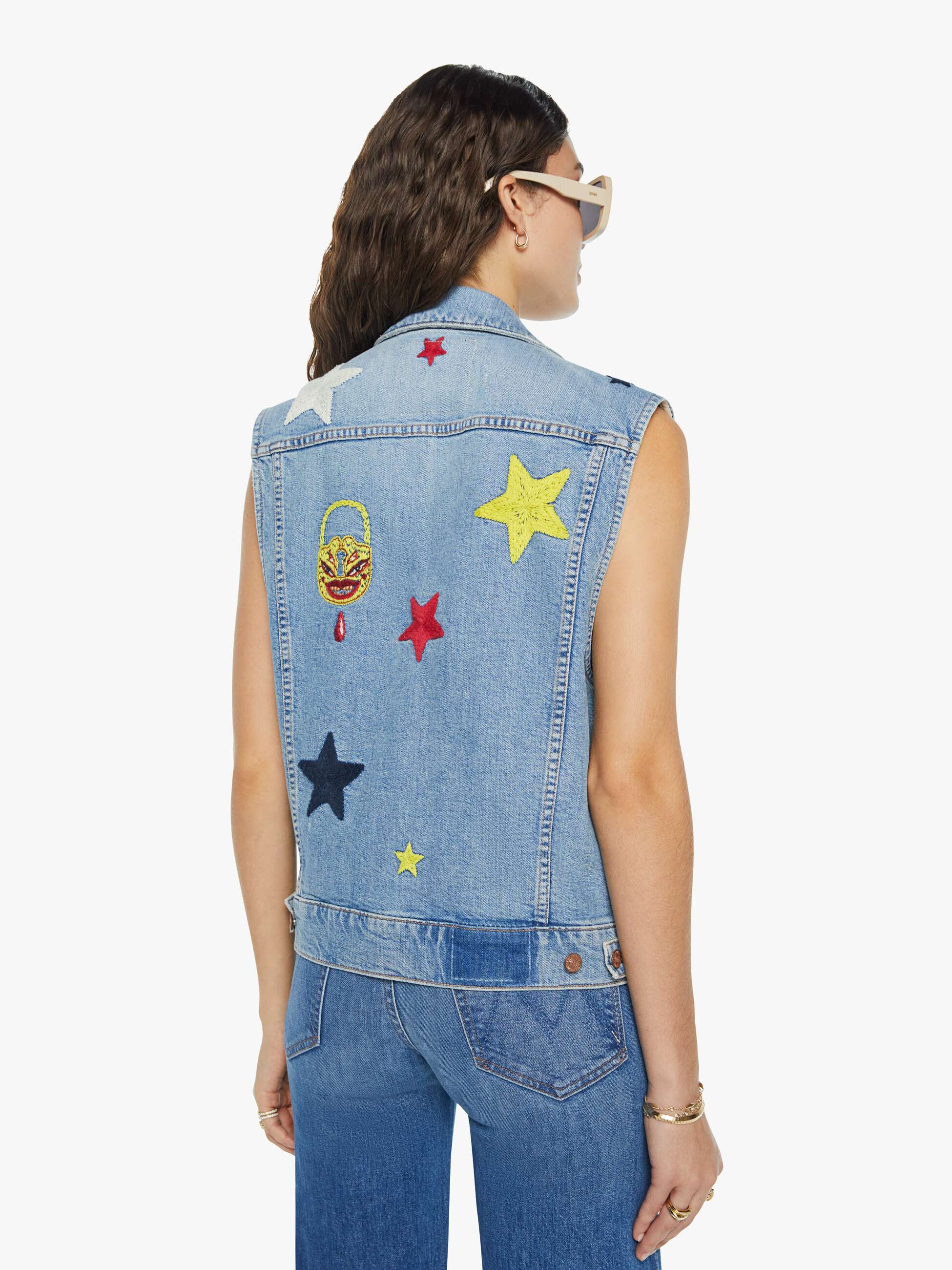 La DoubleJ x MOTHER The Clean Armhole Drifter Vest - Star Of The Show - Image 4