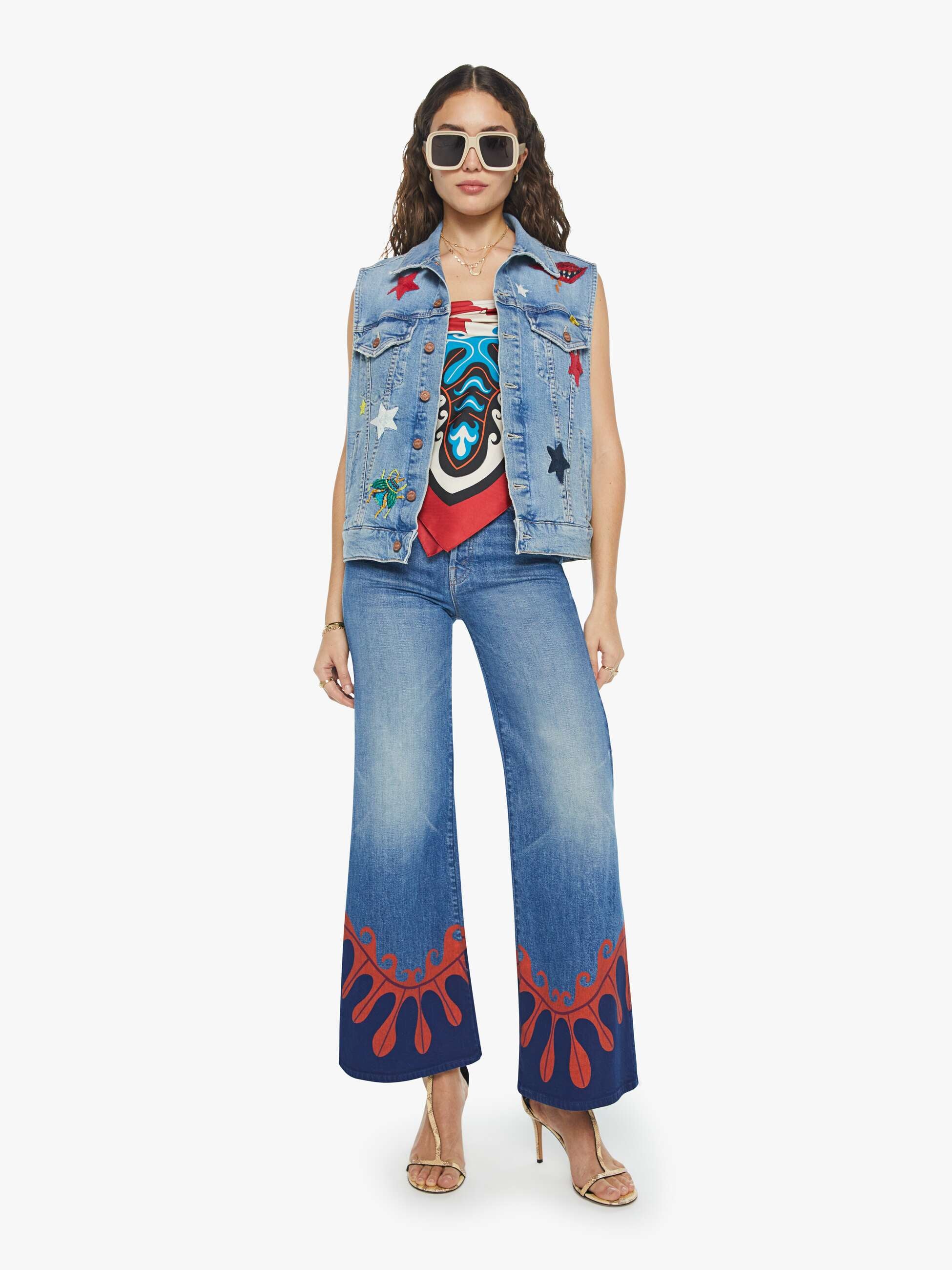 La DoubleJ x MOTHER The Clean Armhole Drifter Vest - Star Of The Show - Image 7